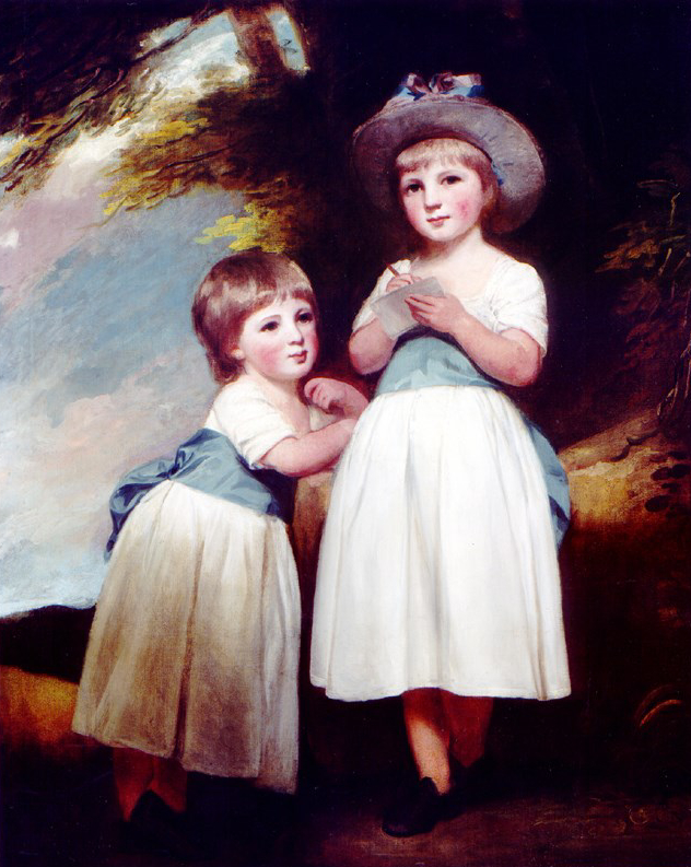 GEORGE ROMNEYPortraitofTwoChildreninaLandscape.jpg
